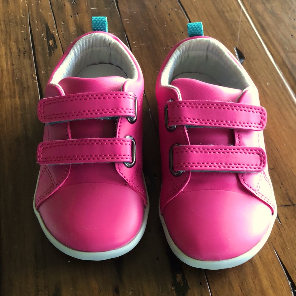 Ten little girl’s sneakers